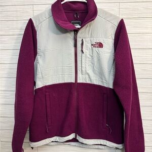 The North Face Purple and Gray Fleece Jacket